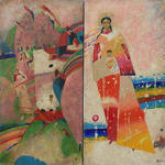 My childhood, diptych