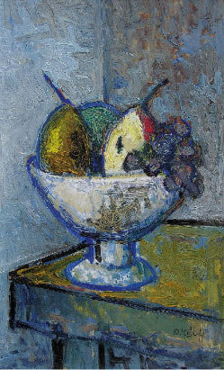 Coupe de fruits sur la table