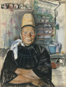 Breton peasant lady