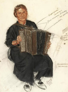 The accordion player