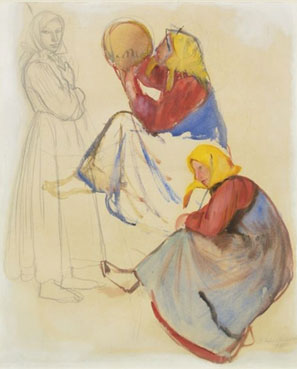 Study of three peasant women