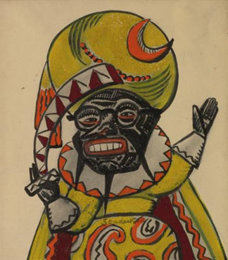 Petrouchka and the moor: a pair of costume designs for the ballet Petrouchka