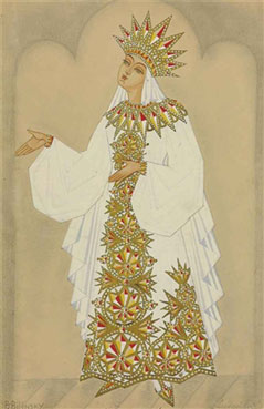 Costume design for Ruslan and Ludmila: Ludmila