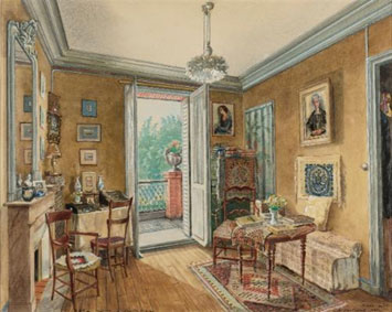 The apartment of Sophia Mikhailovna Dragomirova Lukomskaya