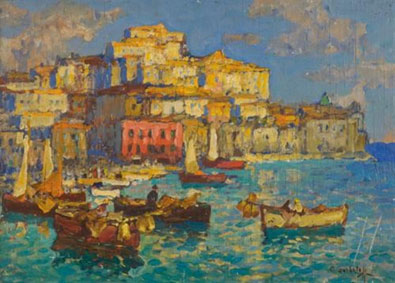 The harbour at Naples