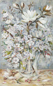 Bouquet de fleurs au magnolia