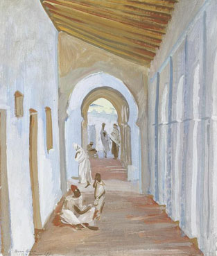 Figures in a portico, Algeria