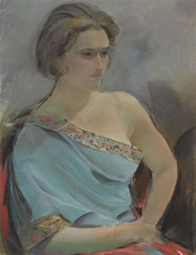 Portrait of the artist`s wife