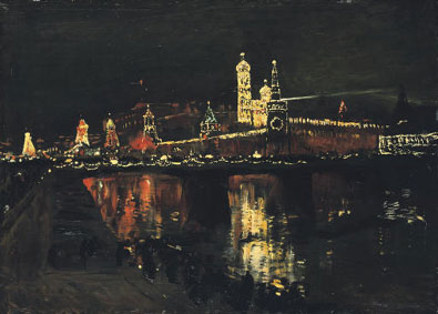 The illumination of the Kremlin