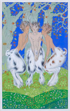 Three satyrs