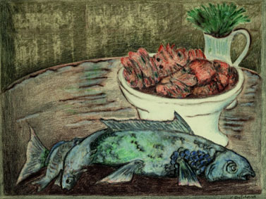 Nature Morte Au Poisson