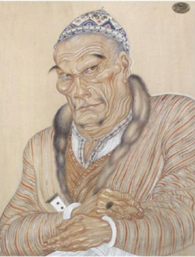 Portrait of a man in oriental dress