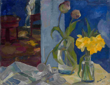 Still life in the blue room