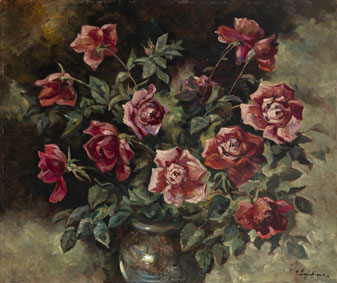 Roses in a vase