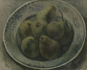 A bowl of pears