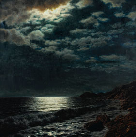 Moonlit sea