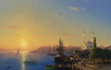 Вид на Константинополь и Басфор