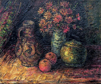 Nature morte aux fleurs et à la cruche