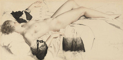 Reclining female nude