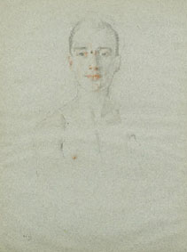 Two studies for a portrait of a man