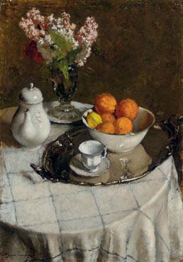 Still life with oranges