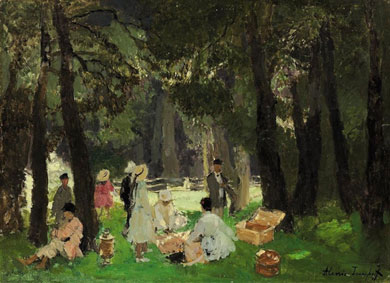 A picnic in the forest