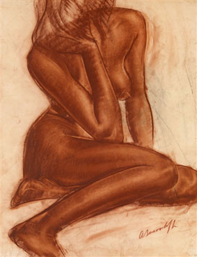 Seated nude