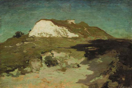 Landscape with a hilltop