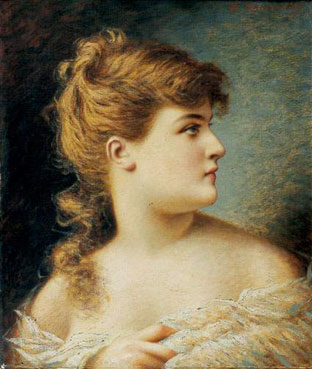 Femme de profil