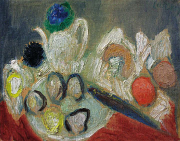 Nature morte à la théière et aux huîtres