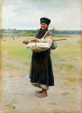 Seller of the canvas