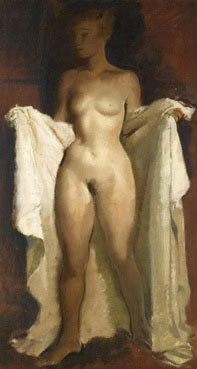 Standing nude