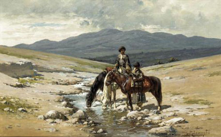 Watering the horses