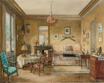 The apartment of Sophia Mikhailovna Dragomirova Lukomskaya