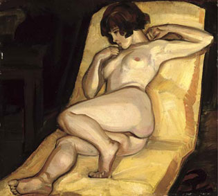 A reclining nude