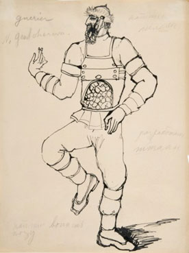 Guerrier (etude de costume)