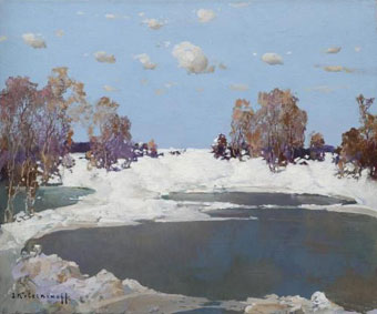 Lake in winter