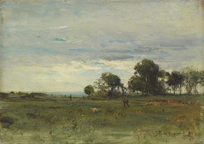 Hunters in a landscape