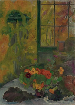 Still life with nasturtiums