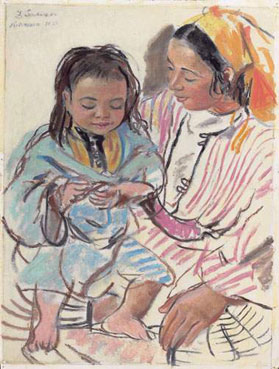 Mère et fille à Marrakech