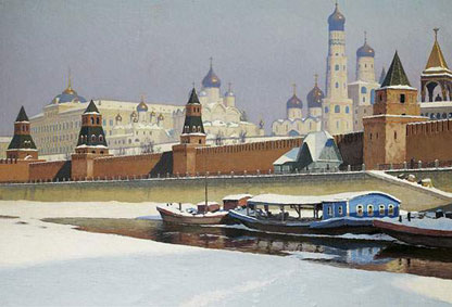 Le Kremlin sous la neige