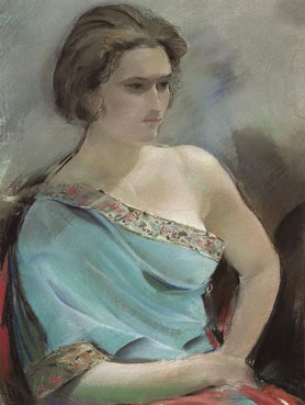 Portrait of the artist`s wife