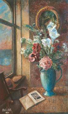 Still life of flowers in a vase