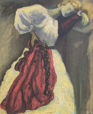 Femme à la robe blanche