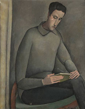 Portrait of a gentleman reading