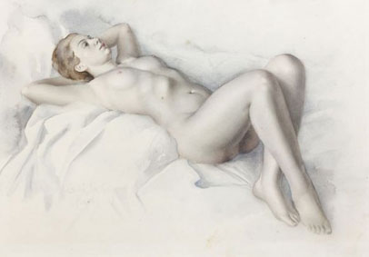 Femme nue allongée