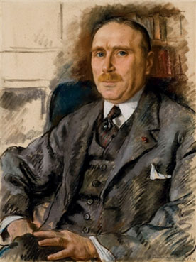 Portrait of a gentleman with a moustache