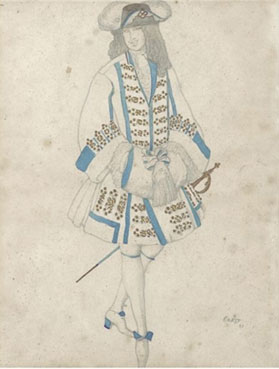 Costume design for the Flemish fiance from the sleeping princess