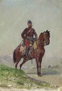 Cavalryman from the squadron of General Cherniaev