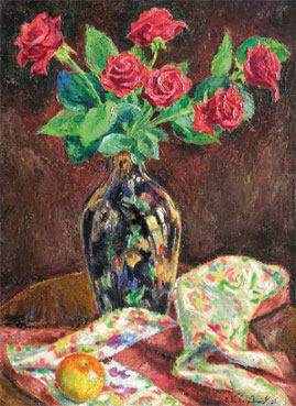 Nature morte au bouquet de roses